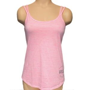 *5 for $25!* Victorias Secret Pink Neon Stripe Beach Tank Top Camisole Bright XS
